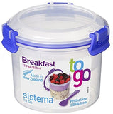 NEW To Go Compact Breakfast Storage Container 530 Ml Sistema S Breakfast UK FAST
