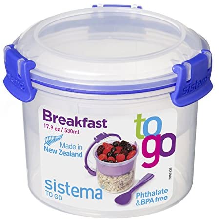 NEW To Go Compact Breakfast Storage Container 530 Ml Sistema S Breakfast UK FAST