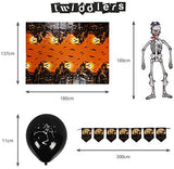 THE TWIDDLERS 80 Halloween Party Decorations & Tableware - Complete Pack