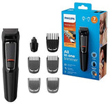 Philips Series 3000 7 in 1 Face Hair Body Beard Groomer Trimmer Clipper Mens Kit