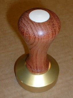57mm Wood Tamper With Metal Base (Gold Colour)