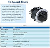 250v, 50/60 Hz Run Back Timer, 0-120 Minutes (MI2 Style) For Paint Dryers, Heaters, Ovens, Saunas, Ultrasonic Equipment, Grills, Barbecues etc.