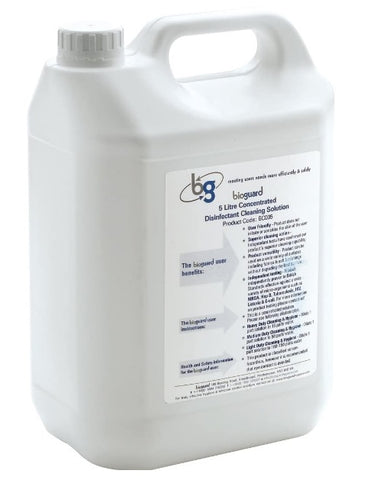 Bioguard Disinfectant Cleaning Solution, 5 Litre (Concentrate Version - Minimum Dilution 1:15 up to 1:250)