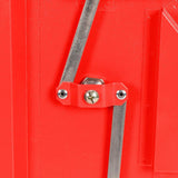Large Red Smart Secure Parcel Box For Secure Multiple Internet Deliveries (Wall, Floor, Gate, Fence, Mounting, Weatherproof, Front & Rear Access Doors, Outdoor Delivery Box (W415 x D385 x H1025 mm)