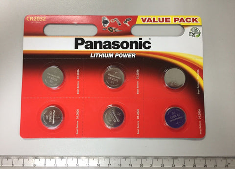 PACK OF 24 x 3v PANASONIC CR2032 LITHIUM CELL BATTERIES (BATTERY) - NO CARRIAGE CHARGE