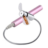 FLEXIBLE MINI USB LED CLOCK FAN