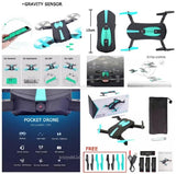 Folding / Foldable RC Radio Controlled Pocket Quadchopter / Drone With 2.4G Wifi HD Camera, CE Approved