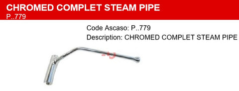 Complete Chrome Steam Pipe For A La Pavoni Mignon, Europiccola, Professional 100 & 104 Coffee Machine