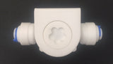 Mini White PRV Plastic Water Pressure Reducing / Regulator Valve c/w 1/4" Push Fits