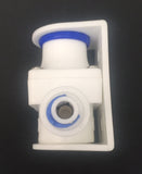 Mini White PRV Plastic Water Pressure Reducing / Regulator Valve c/w 1/4" Push Fits