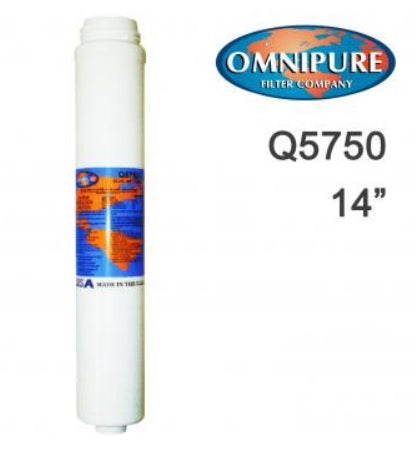 Omnipure Q5750 14" Carbon & Resin Replacement Water Filter Cartridge