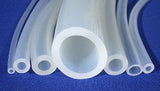6mm ID x 10mm OD Translucent Platinum Cured Silicone Tubing, 25 Metre Coils