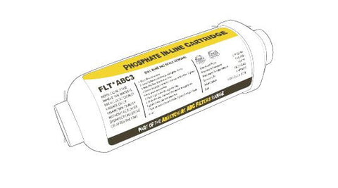 ABC 10" Phosphate, Dirt, Sand & Sediment Removal In Line Water Filter c/w 1/4" NPT Female Threads