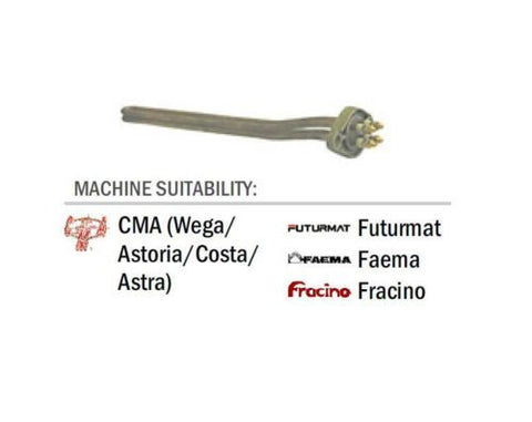 CMA (Wega/Astoria/Costa/Astra) Futurmat Faema Fracino 3 Group Element 3700 Watt, 230v