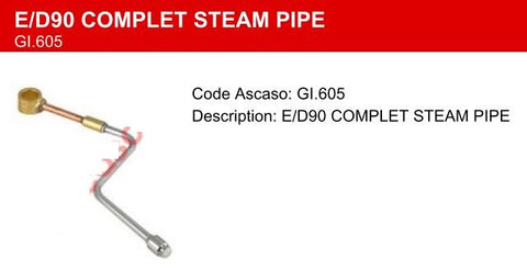 Gaggia E/D90 Complete Steam Pipe