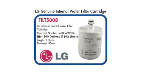 LG 5231JA2002A Internal Fridge Filter, 1892 Litres (110mm x 80mm)