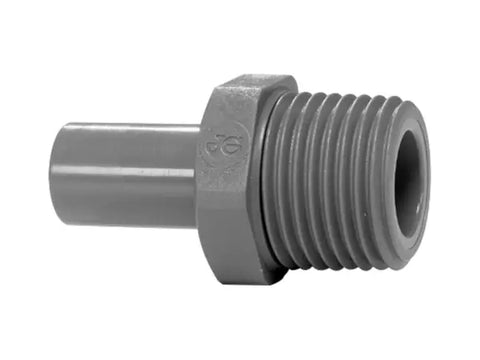 1/4" NPTF Male x 3/8" Stem Adaptor (John Guest / RWC - PI051222S)