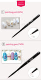 Nail Art Lines Painting Black Pen Brush Striper