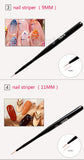 Nail Art Lines Painting Black Pen Brush Striper