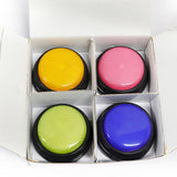 4 Colors/set Recordable Talking Button With Led Function Learning Resources Test