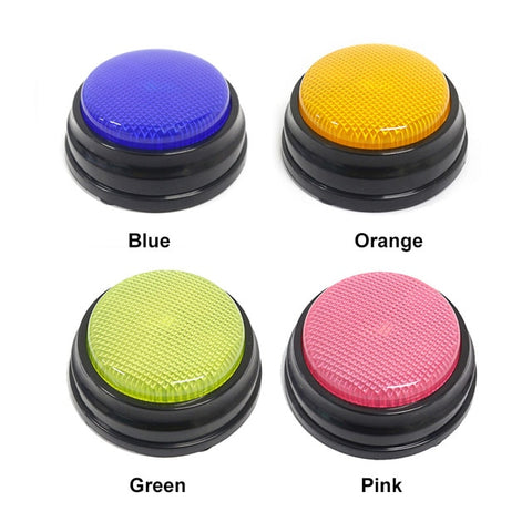 4 Colors/set Recordable Talking Button With Led Function Learning Resources Test