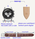 Cow Leather Watchband Strap Fit