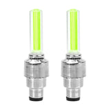 FORAUTO 2PCS Car Wheel LED Light Motocycle Bike Light Tire Valve Cap Decorative Lantern Tire Valve Cap Flash Spoke Neon Lamp