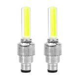FORAUTO 2PCS Car Wheel LED Light Motocycle Bike Light Tire Valve Cap Decorative Lantern Tire Valve Cap Flash Spoke Neon Lamp