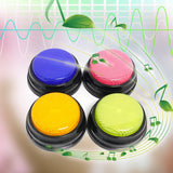4 Colors/set Recordable Talking Button With Led Function Learning Resources Test