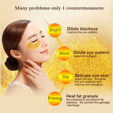 Gold Eye Mask Crystal Collagen Anti-Aging Dark Circles 20Pcs