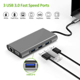 MacBook Pro Air 2020 Multiport USB-C HUB to 4K HDMI USB 3.0 Aux Adapter