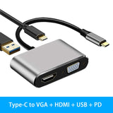 MacBook Pro Air 2020 Multiport USB-C HUB to 4K HDMI USB 3.0 Aux Adapter