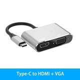 MacBook Pro Air 2020 Multiport USB-C HUB to 4K HDMI USB 3.0 Aux Adapter