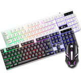 Keyboard Mechanical Mouse Combo Gaming Led Set