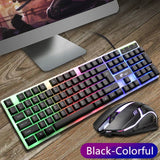 Keyboard Mechanical Mouse Combo Gaming Led Set
