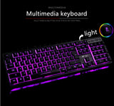 Keyboard Mechanical Mouse Combo Gaming Led Set
