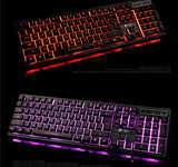 Keyboard Mechanical Mouse Combo Gaming Led Set