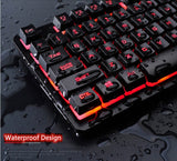 Keyboard Mechanical Mouse Combo Gaming Led Set