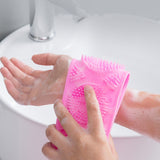 Silicone Brushes Bath Towels Rubbing Back Mud Peeling Body Massage