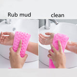 Silicone Brushes Bath Towels Rubbing Back Mud Peeling Body Massage
