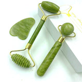 Natural Jade Massage Roller Guasha Board Health Care Tool