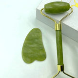 Natural Jade Massage Roller Guasha Board Health Care Tool