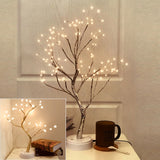 LED Copper Wire Tree Shape Night Lamp Table Light
