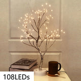 LED Copper Wire Tree Shape Night Lamp Table Light