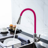 Silica Gel Nose Any Direction Rotating Single Handle Kitchen Tap Faucet
