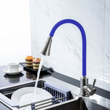 Silica Gel Nose Any Direction Rotating Single Handle Kitchen Tap Faucet