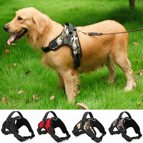 Nylon Heavy Duty Dog Pet Harness Collar Adjustable Padded Multi Color