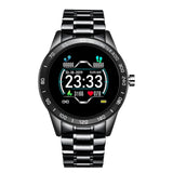 Lige Steel Band Smart Watch Men Heart Rate Blood Pressure