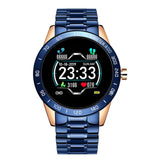 Lige Steel Band Smart Watch Men Heart Rate Blood Pressure