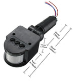 12V Motion Sensor Light Switch Detector Automatic Infrared Wall Mount
